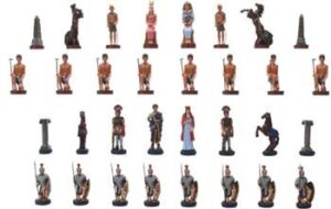 Metal Chess Pieces (Egyptians vs Romans)