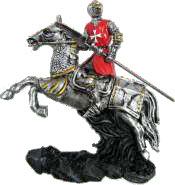 Hospitaller knight on a horse (magnet)
