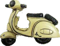 Scooter vespa magnet