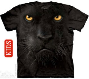 Black Panther Face Kids T-Shirt