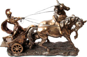Roman on war chariot