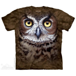 Great Horned Owl Head T-Shirt
