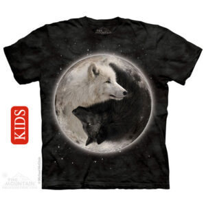 Yin Yang Wolves - Kids T-Shirt
