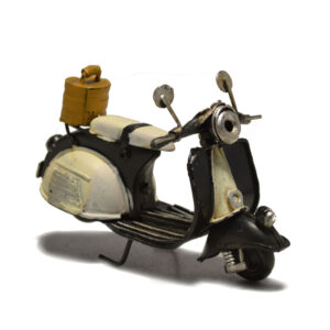 Black white Scooter metal model