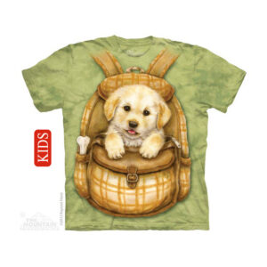 Puppy Backpack Kids T-Shirt