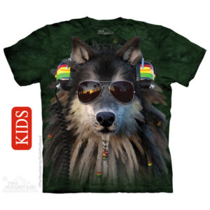 Rasta Wolf Kids T-Shirt