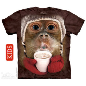Big Face Baby Orangutan Kids T-Shirt