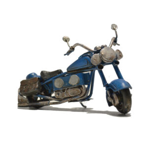 Harley Motorcycle blue 12cm