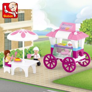 Sluban new  girls dream-food carriage