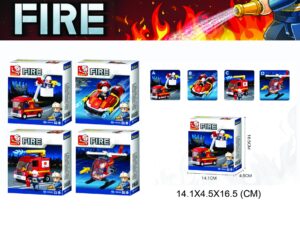 Sluban Fire Fighter Display 8 Pieces